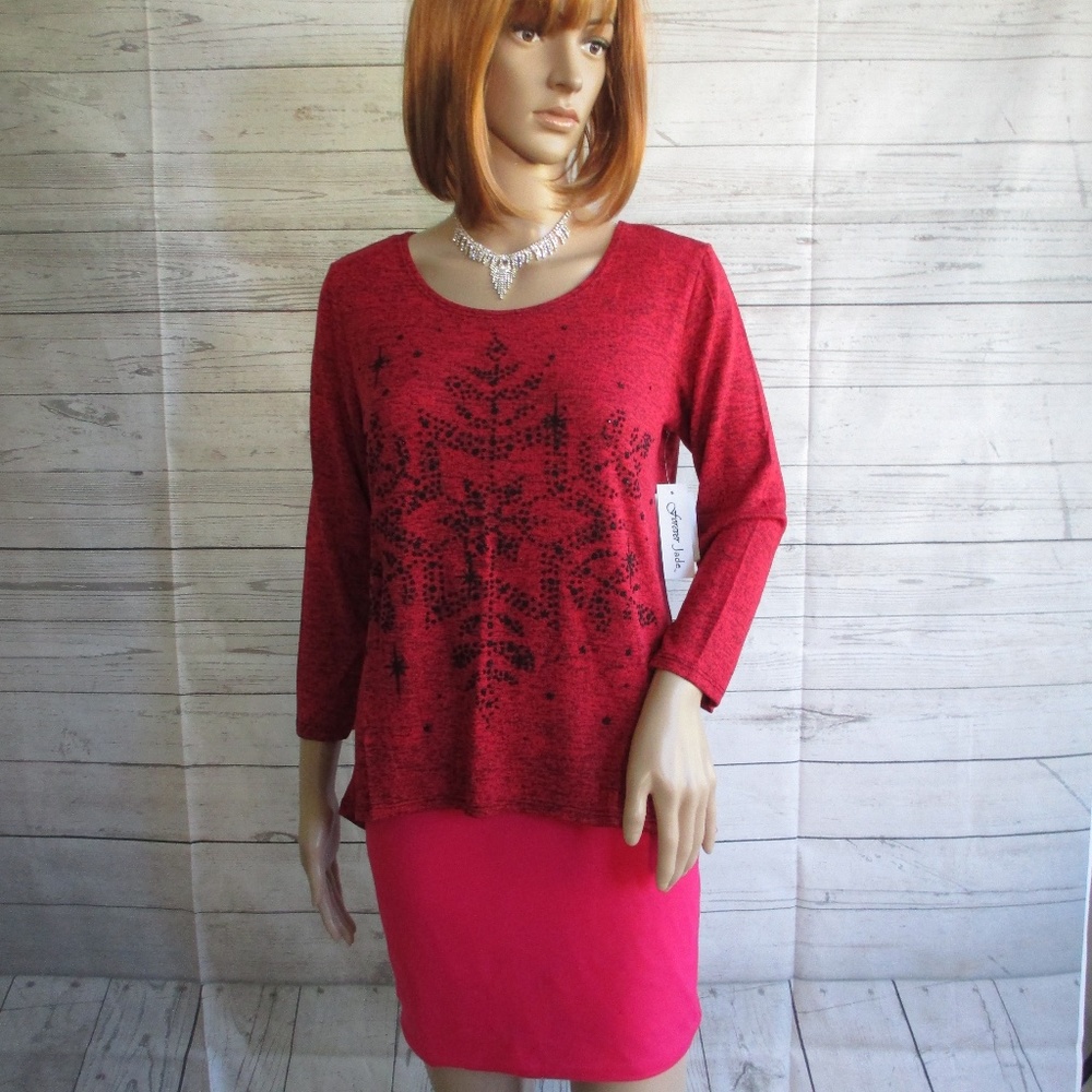 NWT - FOREVER JADE pretty sweater top - sz S